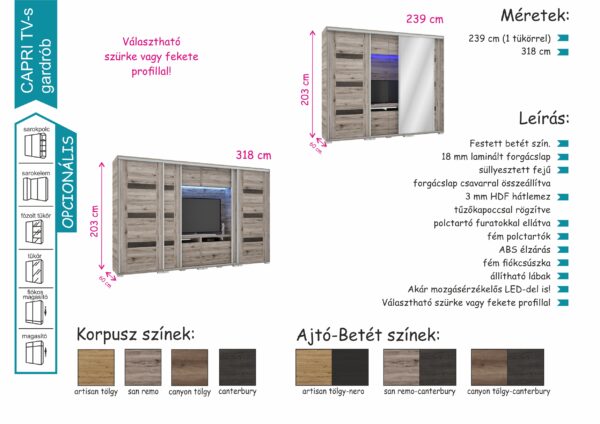 TV-s gardróbok
