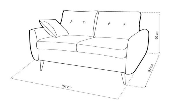 CHERRY 3+2+1 garnitúra