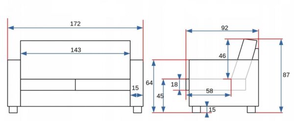 FLINT 3+2+1 garnitúra