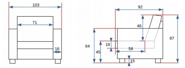 FLINT 3+1+1 garnitúra